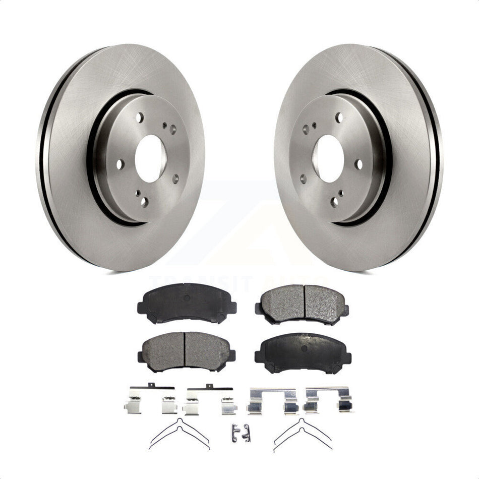 Front Disc Brake Rotors And Ceramic Pads Kit For 2010-2013 Suzuki Kizashi K8T-100614 by Transit Auto