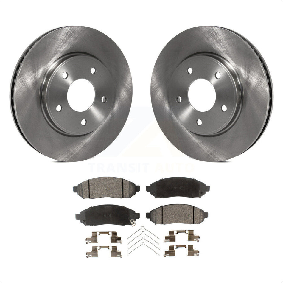 Front Disc Brake Rotors And Ceramic Pads Kit For Nissan NV200 LEAF Chevrolet City Express K8T-100619 by Transit Auto