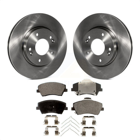 Front Disc Brake Rotors And Ceramic Pads Kit For Hyundai Elantra K8T-100623 by Transit Auto