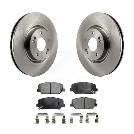 Front Disc Brake Rotors And Ceramic Pads Kit For 2011-2015 Kia Optima 2.0L K8T-100625 by Transit Auto