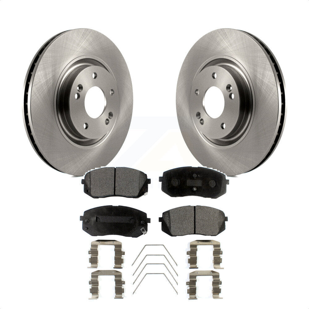 Front Disc Brake Rotors And Ceramic Pads Kit For Hyundai Sonata Kia Optima K8T-100628 by Transit Auto