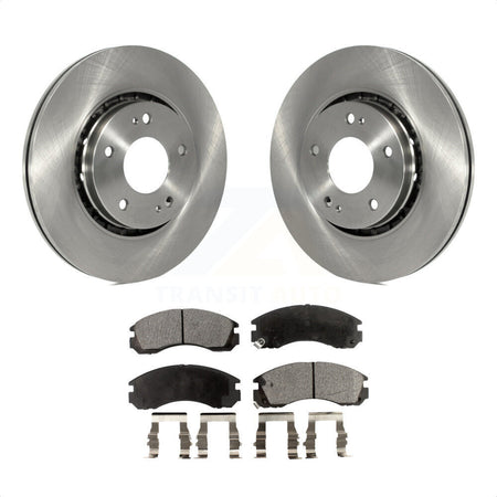 Front Disc Brake Rotors And Ceramic Pads Kit For Mitsubishi Lancer K8T-100633 by Transit Auto