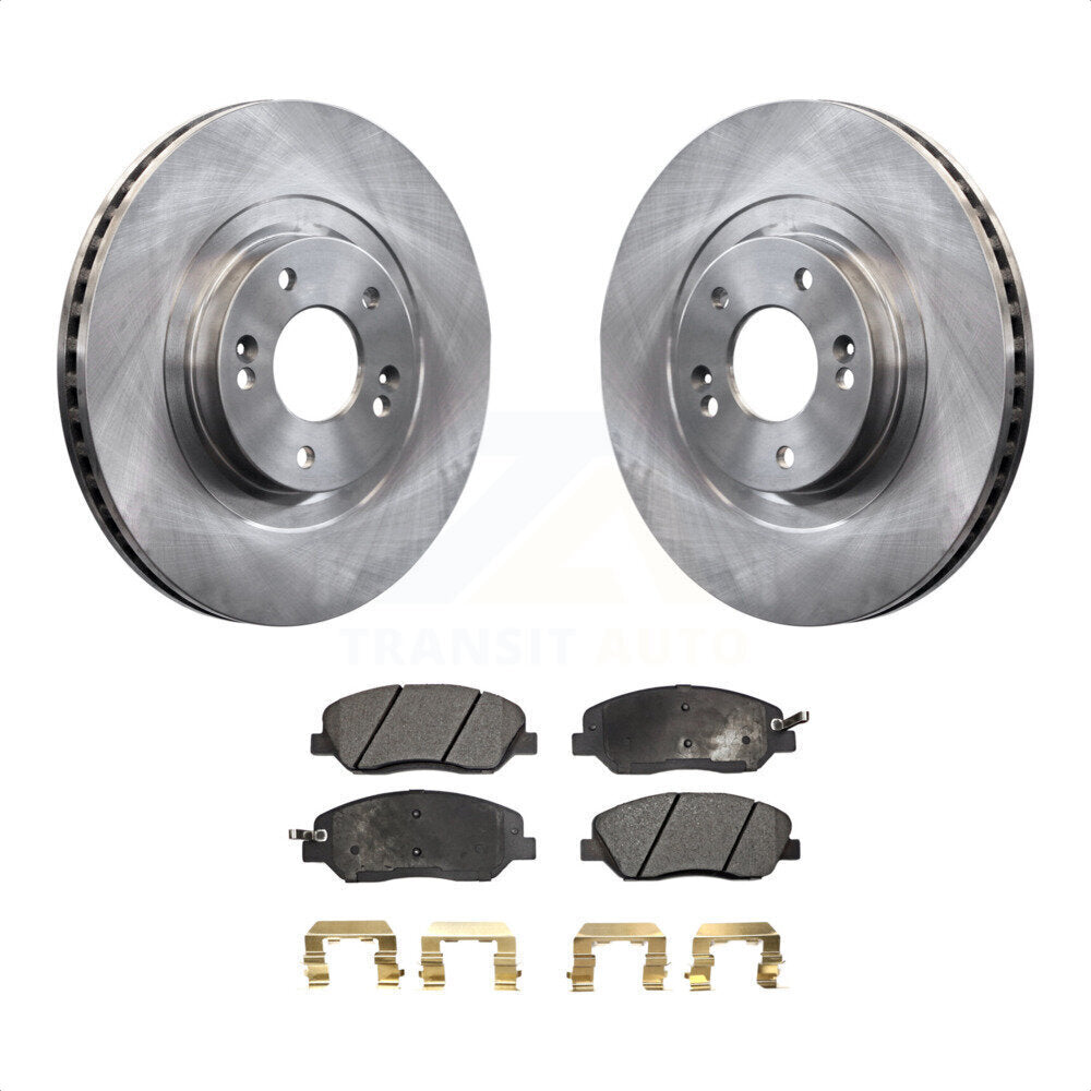 Front Disc Brake Rotors And Ceramic Pads Kit For 2013-2016 Hyundai Santa Fe XL 3.3L K8T-100654 by Transit Auto