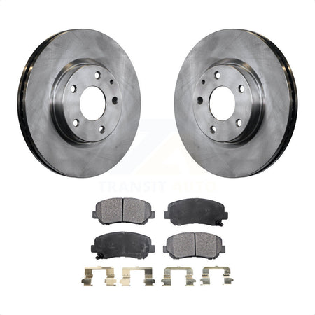 Front Disc Brake Rotors And Ceramic Pads Kit For 2013-2015 Mazda CX-5 K8T-100658 by Transit Auto