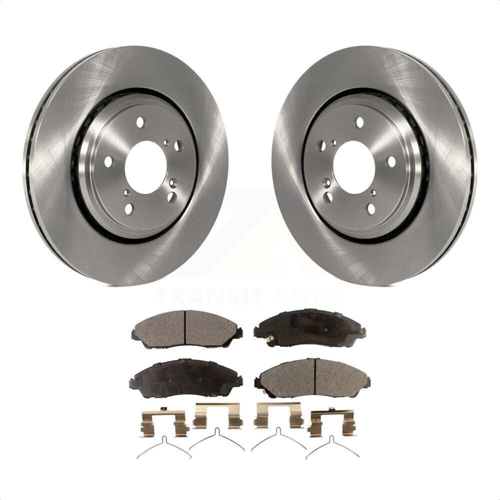 Front Disc Brake Rotors And Ceramic Pads Kit For Honda Pilot Acura MDX Ridgeline K8T-100666 by Transit Auto