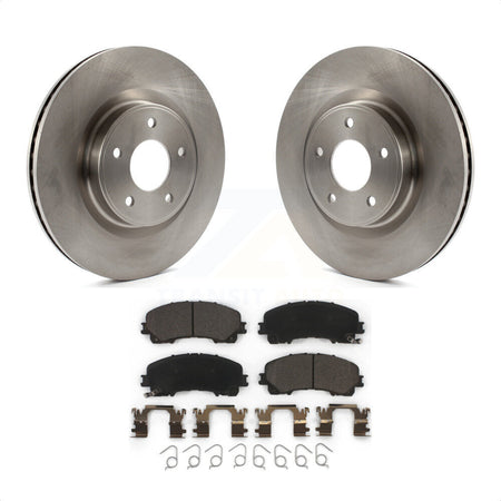 Front Disc Brake Rotors And Ceramic Pads Kit For INFINITI Q50 QX50 Q60 K8T-100668 by Transit Auto