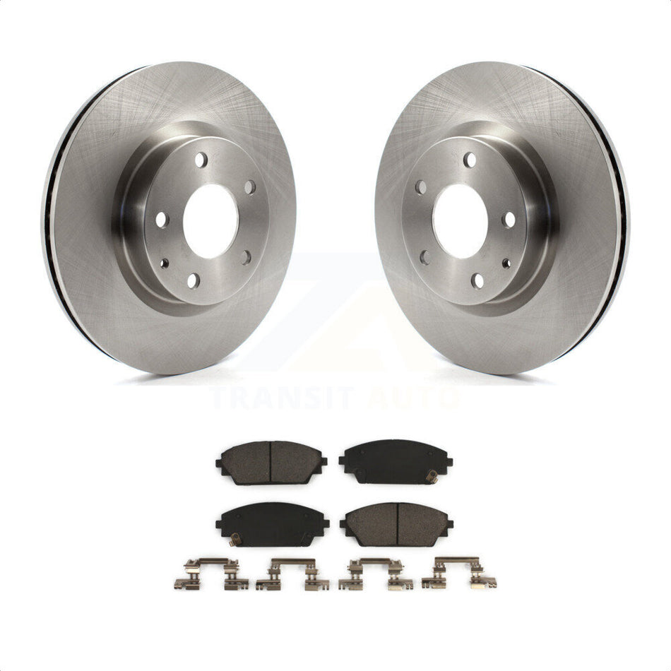 Front Disc Brake Rotors And Ceramic Pads Kit For Mazda 3 CX-3 Sport K8T-100674 by Transit Auto