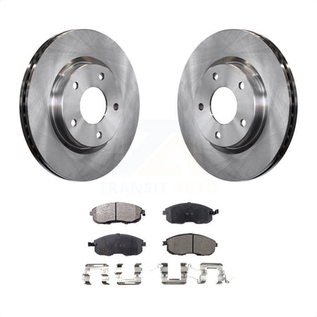 Front Disc Brake Rotors And Ceramic Pads Kit For Nissan Sentra K8T-100676 by Transit Auto