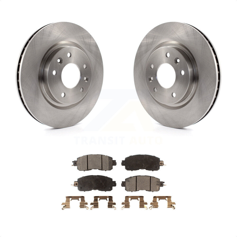 Front Disc Brake Rotors And Ceramic Pads Kit For Nissan LEAF K8T-100681 by Transit Auto