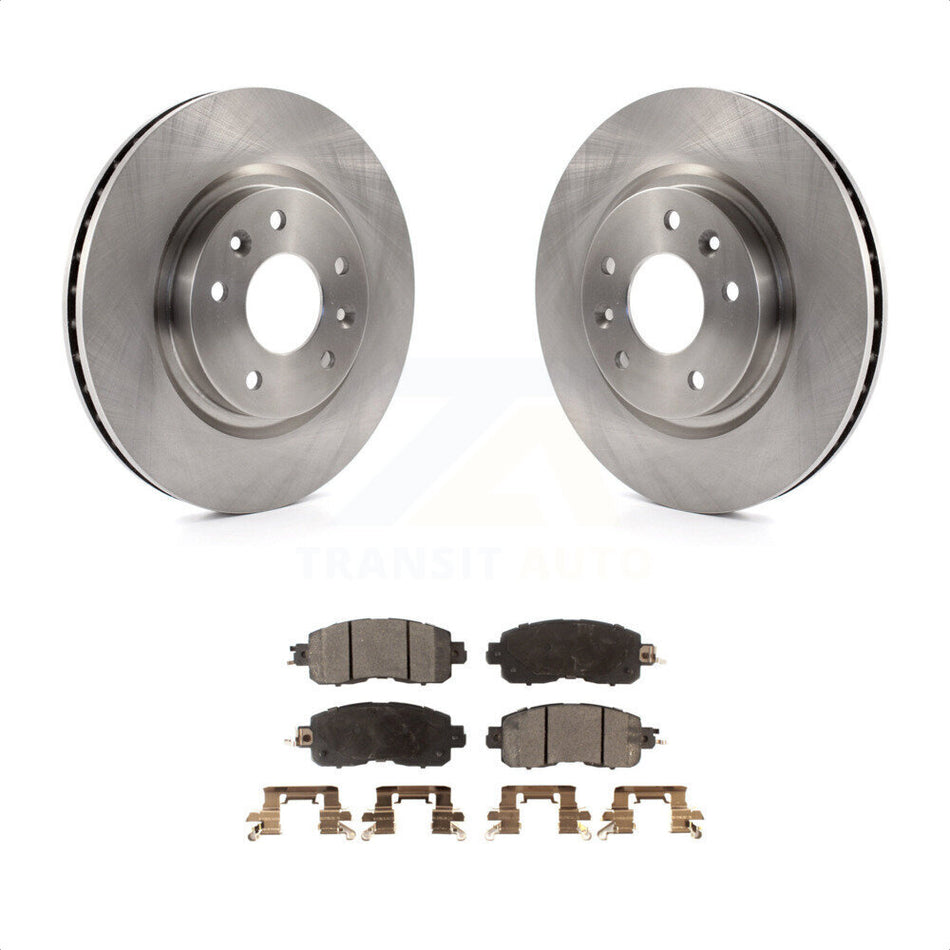 Front Disc Brake Rotors And Ceramic Pads Kit For Nissan LEAF K8T-100681 by Transit Auto