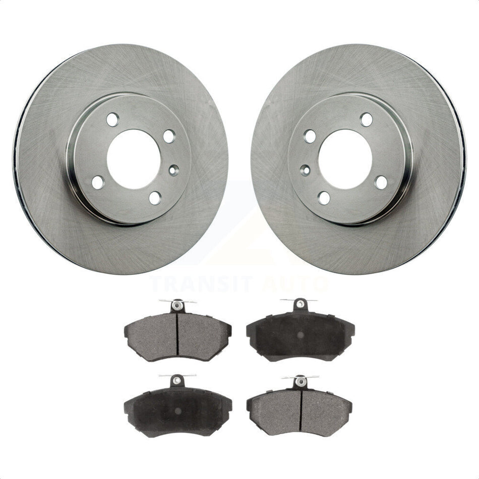 Front Disc Brake Rotors And Ceramic Pads Kit For Volkswagen Cabrio Golf Passat K8T-100696 by Transit Auto