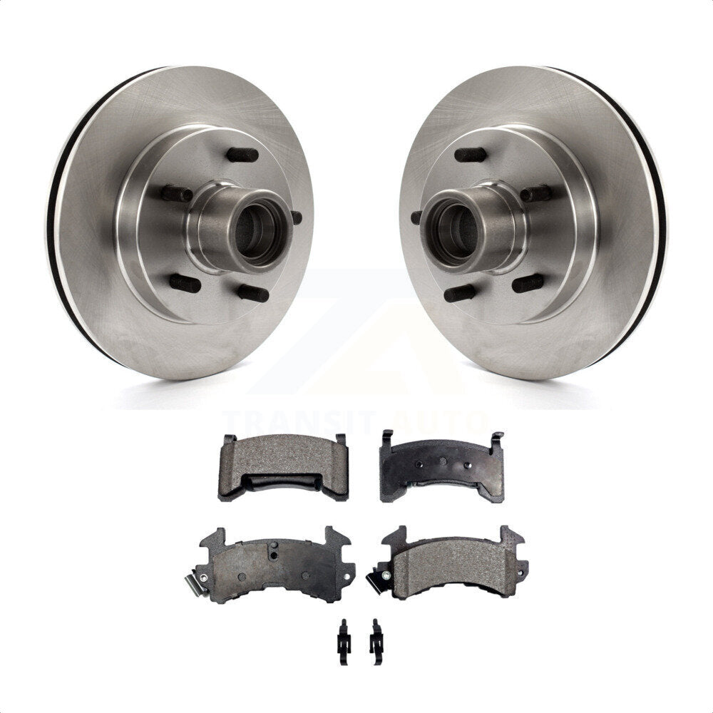 Front Disc Brake Rotors Hub Assembly And Ceramic Pads Kit For Chevrolet S10 GMC Sonoma Blazer Jimmy Isuzu Hombre S15 K8T-100713 by Transit Auto