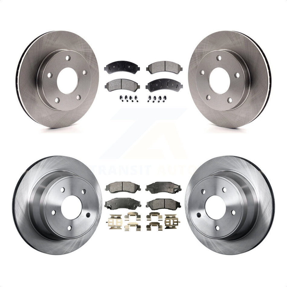 Front Rear Disc Brake Rotors And Ceramic Pads Kit For 1997-1997 Chevrolet Blazer GMC Jimmy K8T-100766 by Transit Auto