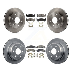 Front Rear Disc Brake Rotors And Ceramic Pads Kit For Chevrolet Silverado 1500 GMC Tahoe Sierra Suburban Yukon Avalanche XL Cadillac Escalade ESV EXT K8T-100781