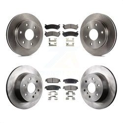 Front Rear Disc Brake Rotors And Ceramic Pads Kit For 2007 Chevrolet Silverado 1500 rear brakes K8T-100784