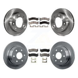 Front Rear Disc Brake Rotors And Ceramic Pads Kit For 2003-2003 Chevrolet Silverado 2500 HD Suburban GMC Sierra K8T-100785