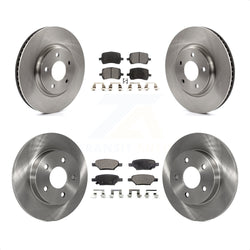 Front Rear Disc Brake Rotors And Ceramic Pads Kit For Chevrolet Malibu Pontiac G6 Cobalt Saturn Aura G5 K8T-100806