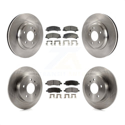 Front Rear Disc Brake Rotors And Ceramic Pads Kit For 2006-2011 Buick Lucerne Cadillac DTS K8T-100831