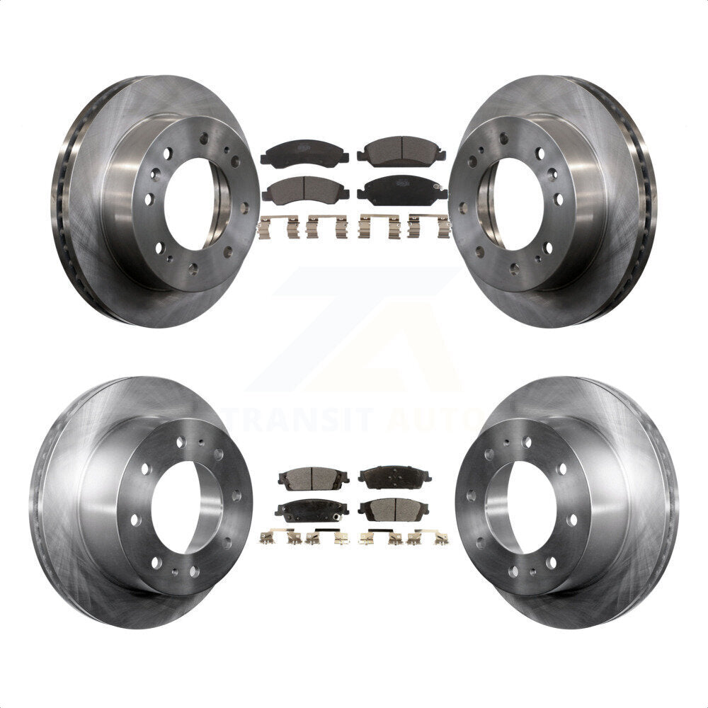 Front Rear Disc Brake Rotors And Ceramic Pads Kit For Chevrolet Suburban K8T-100874 by Transit Auto