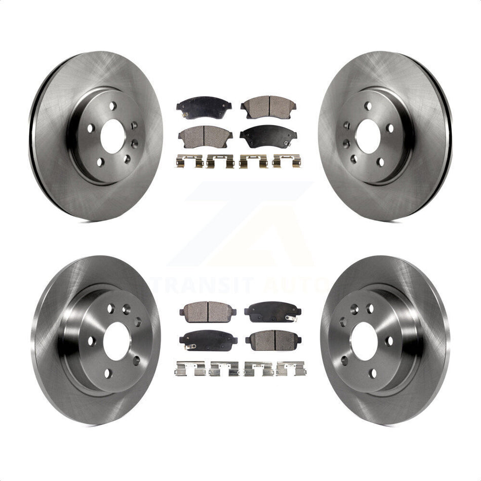 Front Rear Disc Brake Rotors And Ceramic Pads Kit For Chevrolet Buick Encore Trax Sonic K8T-100879 by Transit Auto