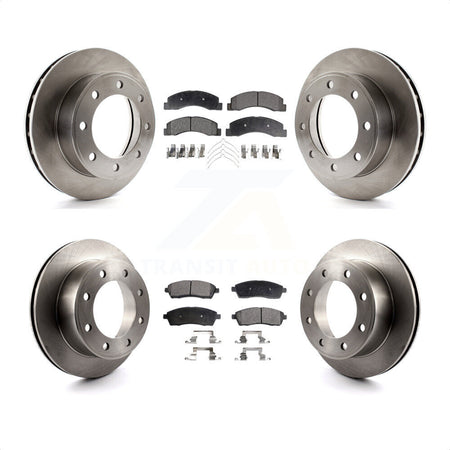 Front Rear Disc Brake Rotors And Ceramic Pads Kit For Ford F-250 Super Duty Excursion 4WD K8T-100898 by Transit Auto