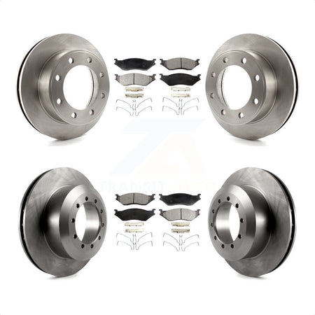 Front Rear Disc Brake Rotors And Ceramic Pads Kit For Ford F-450 Super Duty F-550 K8T-100904 by Transit Auto