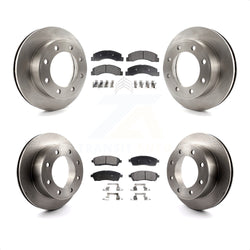 Front Rear Disc Brake Rotors And Ceramic Pads Kit For Ford F-250 Super Duty Excursion 4WD K8T-100905