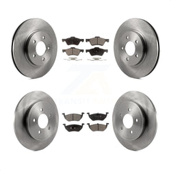 Front Rear Disc Brake Rotors And Ceramic Pads Kit For Ford Escape Mercury Mariner K8T-100925