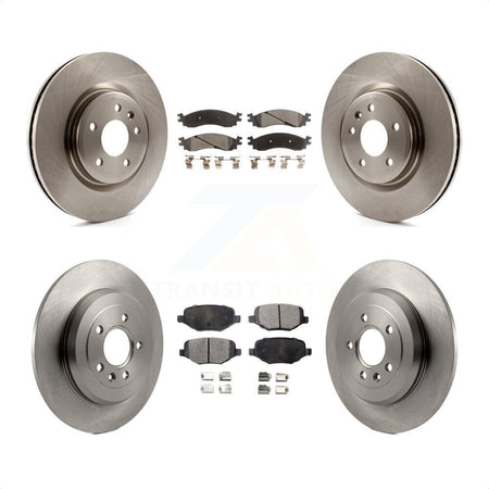 Front Rear Disc Brake Rotors And Ceramic Pads Kit For 2010-2012 Ford Taurus SHO K8T-100961 by Transit Auto