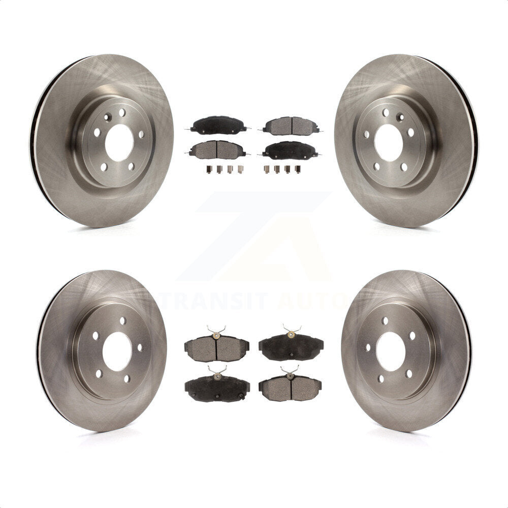 Front Rear Disc Brake Rotors And Ceramic Pads Kit For Ford Mustang K8T-100968 by Transit Auto