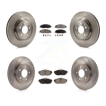 Front Rear Disc Brake Rotors And Ceramic Pads Kit For Ford Mustang K8T-100968 by Transit Auto