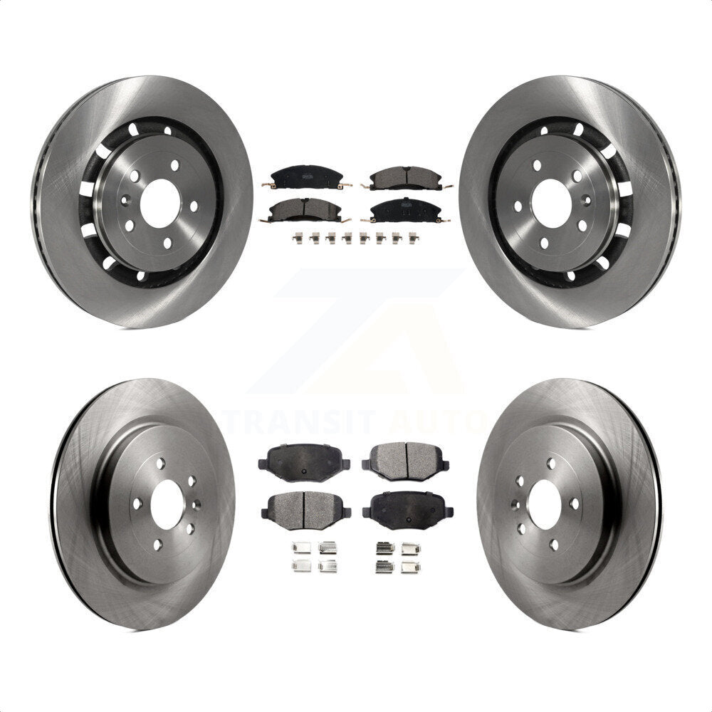 Front Rear Disc Brake Rotors And Ceramic Pads Kit For Ford Explorer Police Interceptor Utility Lincoln MKS Flex Taurus MKT K8T-100973 by Transit Auto