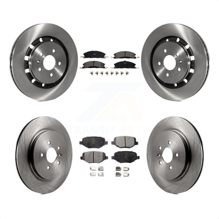 Front Rear Disc Brake Rotors And Ceramic Pads Kit For Ford Explorer Police Interceptor Utility Lincoln MKS Flex Taurus MKT K8T-100973 by Transit Auto