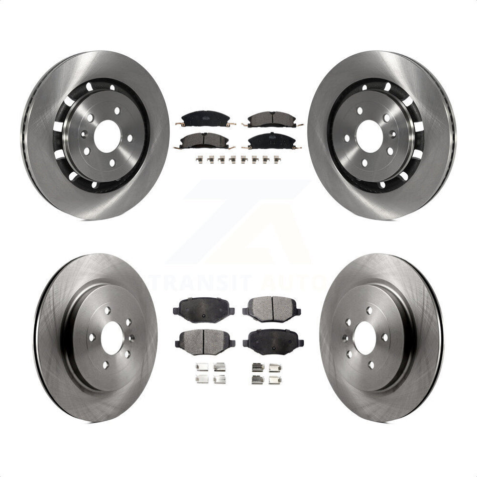 Front Rear Disc Brake Rotors And Ceramic Pads Kit For Ford Explorer Police Interceptor Utility Lincoln MKS Flex Taurus MKT K8T-100973 by Transit Auto