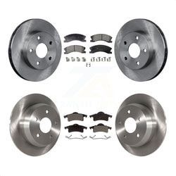 Front Rear Disc Brake Rotors And Ceramic Pads Kit For Jeep Grand Cherokee K8T-101002