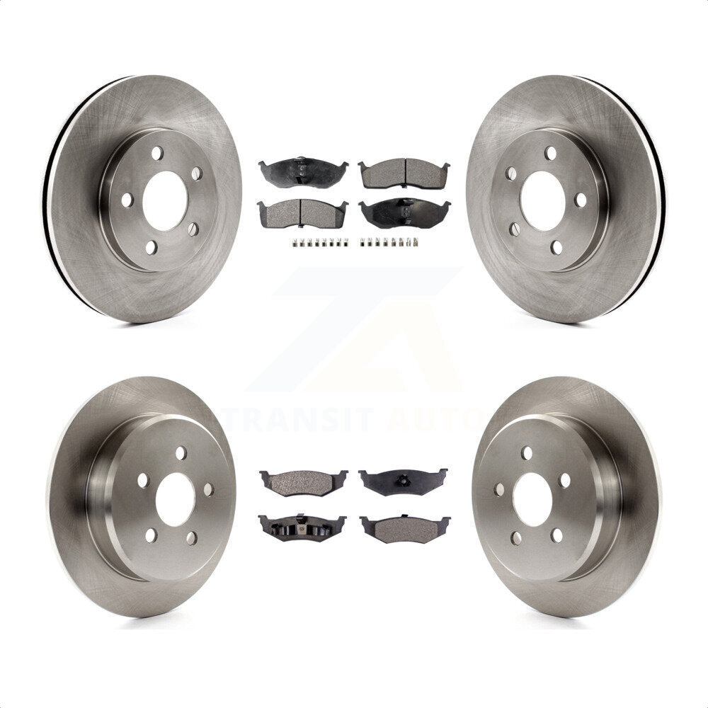 Front Rear Disc Brake Rotors And Ceramic Pads Kit For Neon Dodge Plymouth Chrysler K8T-101003 by Transit Auto