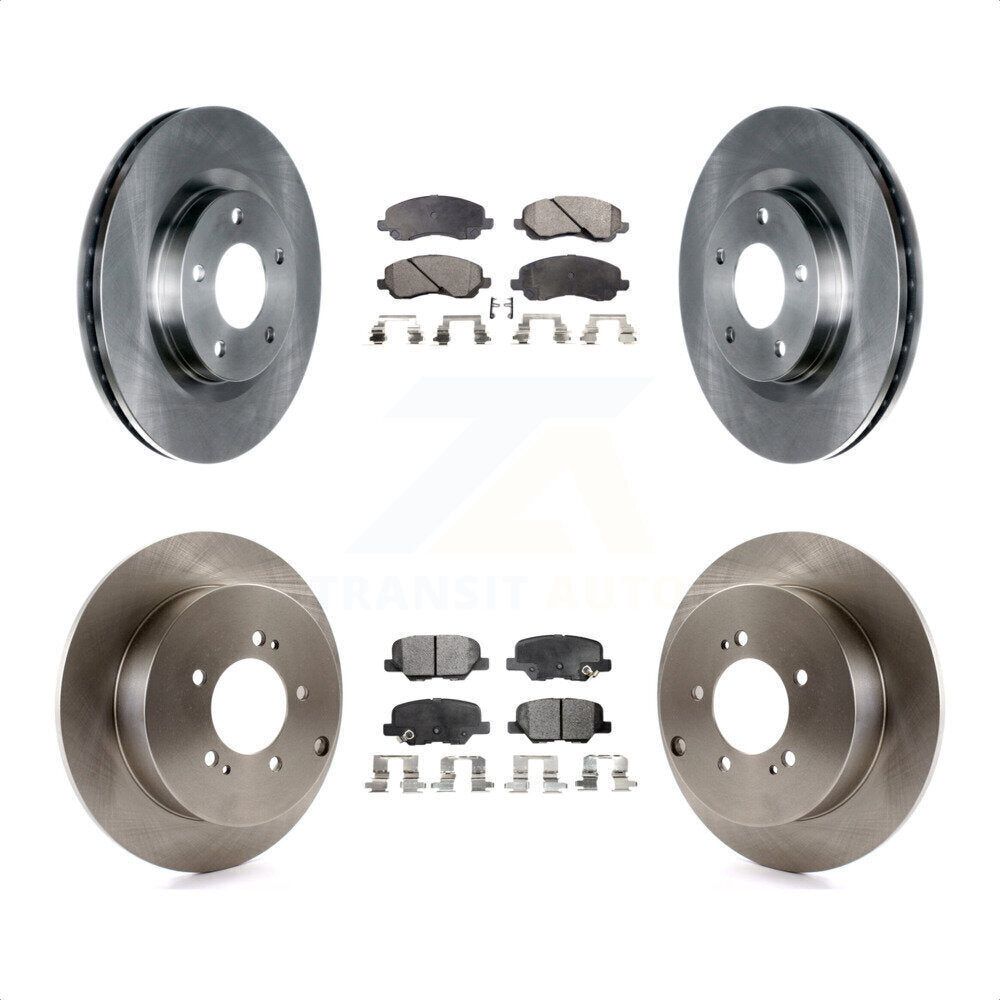 Front Rear Disc Brake Rotors And Ceramic Pads Kit For 2013 Mitsubishi Outlander 3.0L K8T-101041 by Transit Auto