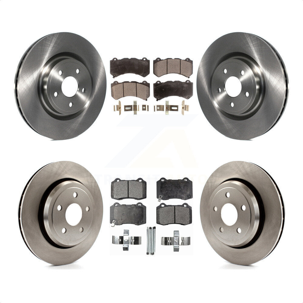 Front Rear Disc Brake Rotors And Ceramic Pads Kit For Jeep Grand Cherokee Dodge Durango K8T-101058 by Transit Auto