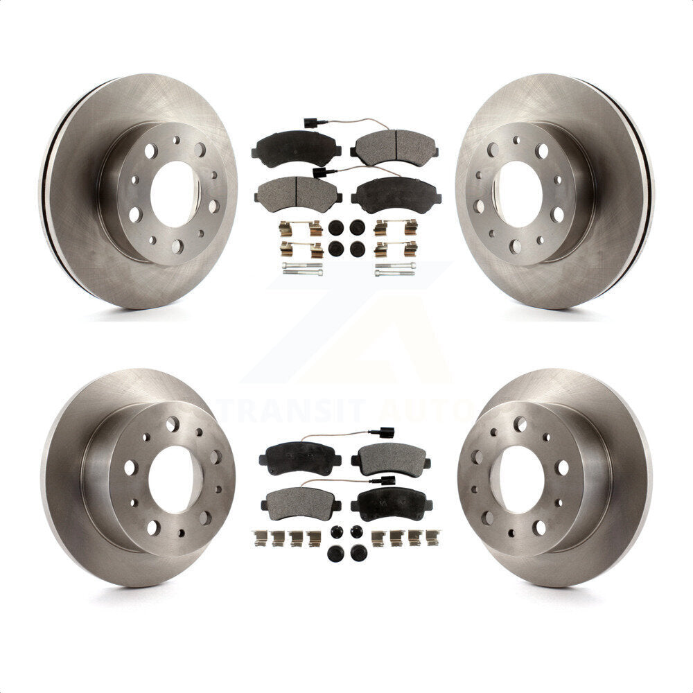 Front Rear Disc Brake Rotors And Ceramic Pads Kit For Ram ProMaster 3500 K8T-101063 by Transit Auto