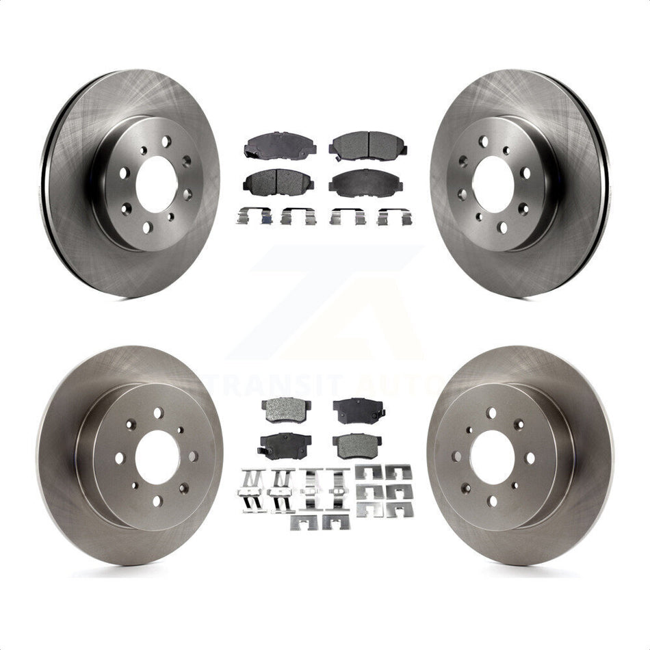 Front Rear Disc Brake Rotors And Ceramic Pads Kit For Honda Civic Acura EL K8T-101077 by Transit Auto