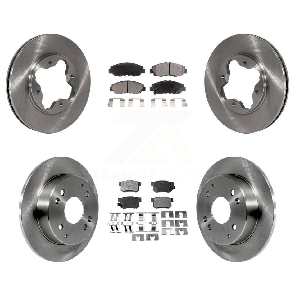 Front Rear Disc Brake Rotors And Ceramic Pads Kit For Honda Accord Acura CL K8T-101080 by Transit Auto