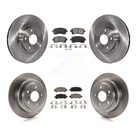 Front Rear Disc Brake Rotors And Ceramic Pads Kit For Subaru Forester Impreza K8T-101124 by Transit Auto