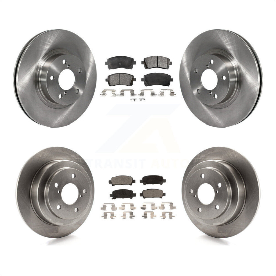 Front Rear Disc Brake Rotors And Ceramic Pads Kit For Subaru Forester Impreza K8T-101124 by Transit Auto