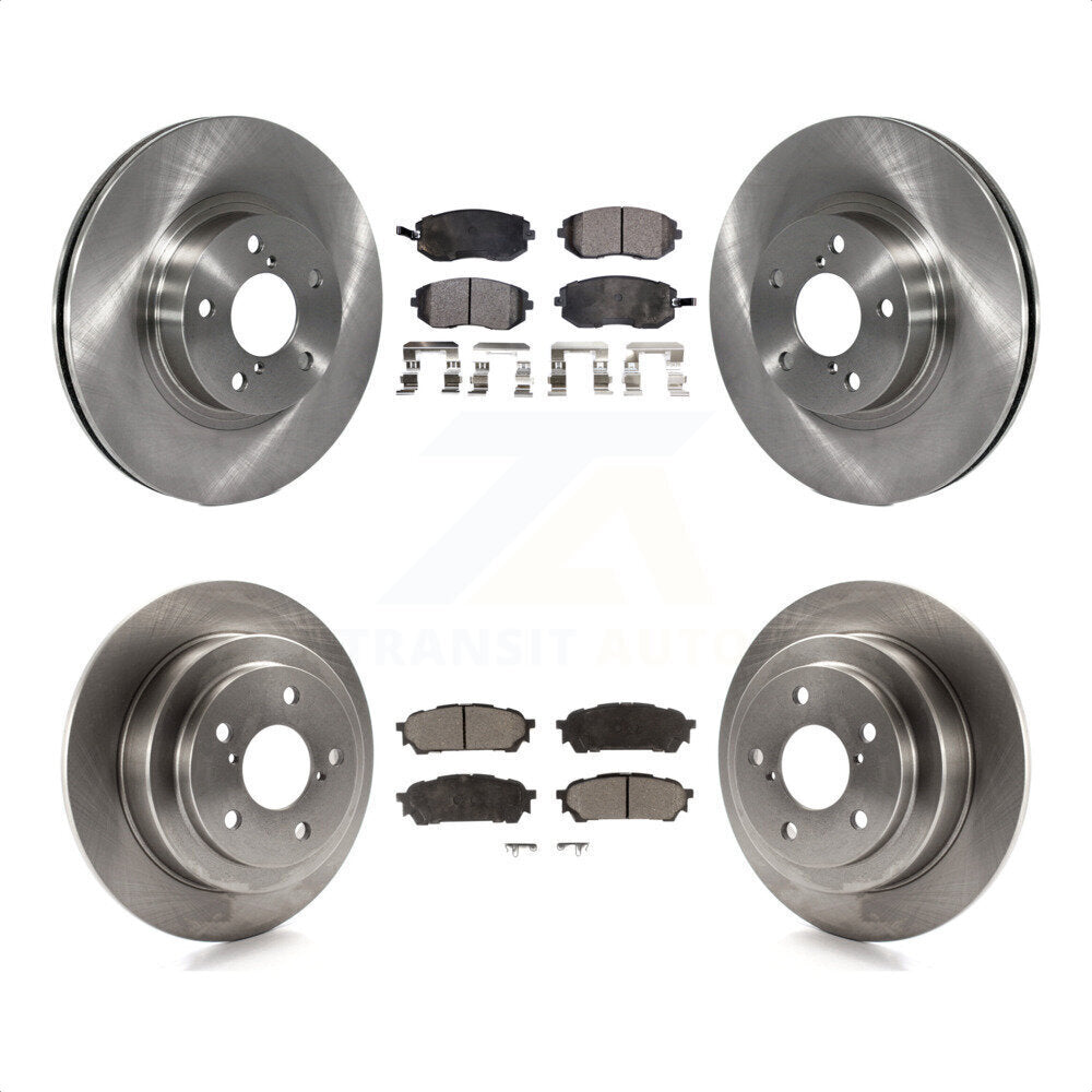 Front Rear Disc Brake Rotors And Ceramic Pads Kit For Subaru Impreza Saab 9-2X K8T-101126 by Transit Auto