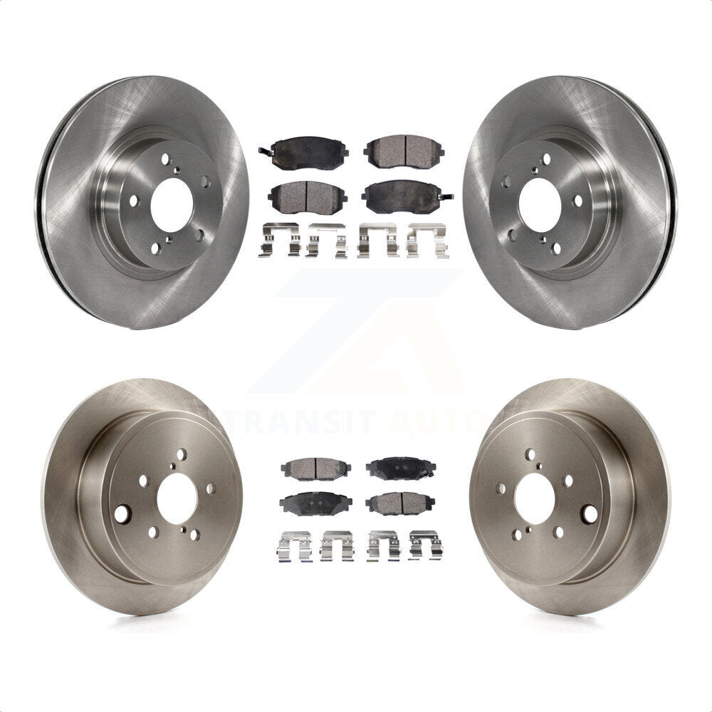 Front Rear Disc Brake Rotors And Ceramic Pads Kit For Subaru Impreza K8T-101130 by Transit Auto