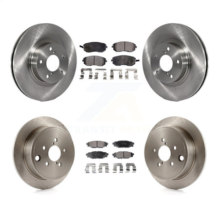 Front Rear Disc Brake Rotors And Ceramic Pads Kit For Subaru Impreza K8T-101130 by Transit Auto