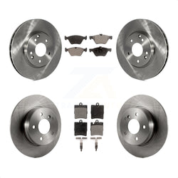 Front Rear Disc Brake Rotors And Ceramic Pads Kit For Mercedes-Benz E320 CLK320 E430 CLK430 K8T-101143