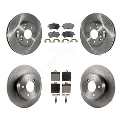 Front Rear Disc Brake Rotors And Ceramic Pads Kit For Mercedes-Benz C240 CLK350 C320 C280 CLK320 C350 K8T-101145