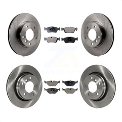 Front Rear Disc Brake Rotors And Ceramic Pads Kit For 1998-1998 BMW 328i 328is With 294mm Diameter Rotor K8T-101149
