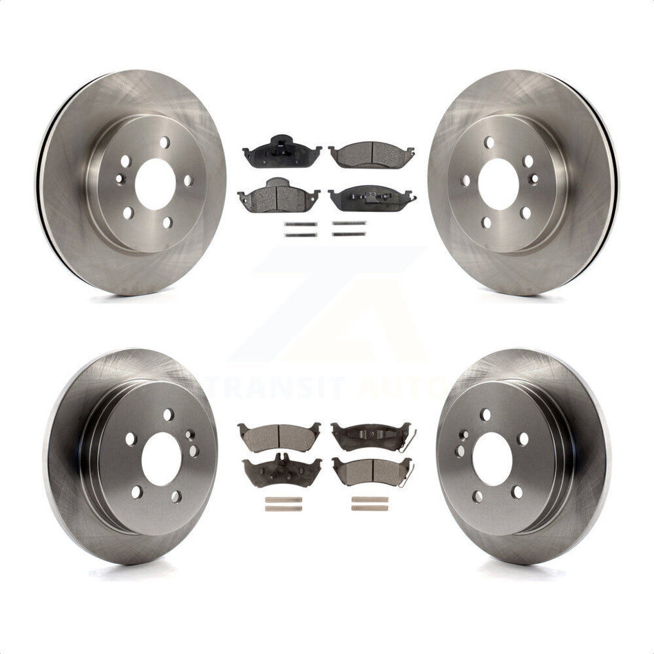 Front Rear Disc Brake Rotors And Ceramic Pads Kit For Mercedes-Benz ML320 ML350 ML430 K8T-101152 by Transit Auto